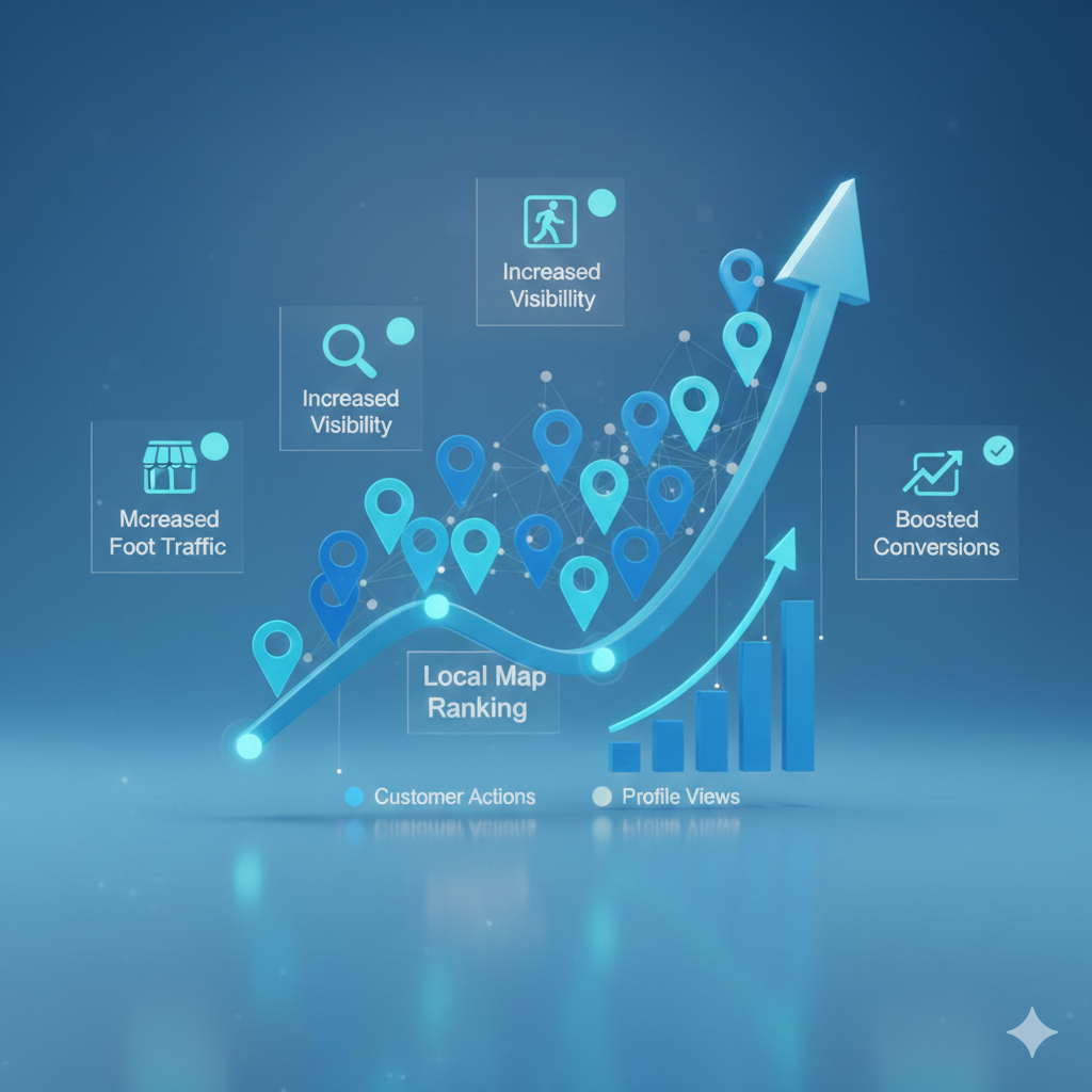 Benefits of professional local SEO - increased foot traffic and conversions