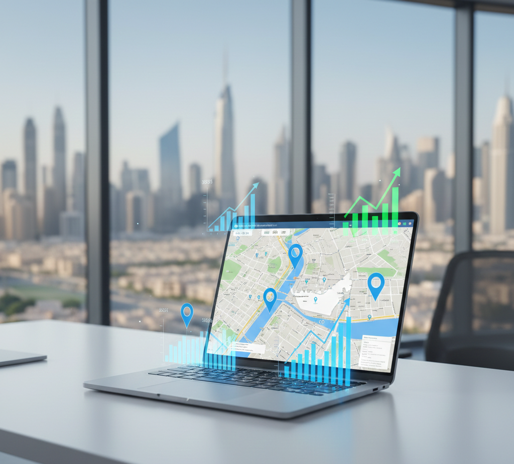 Local SEO strategy in Dubai improving Google Maps visibility